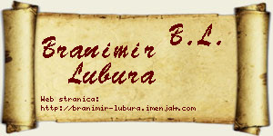 Branimir Lubura vizit kartica